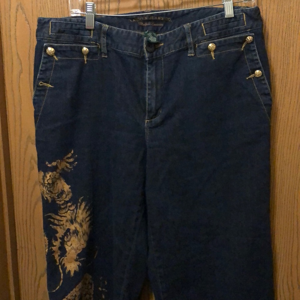 Lauren jeans co dragon wide leg denim